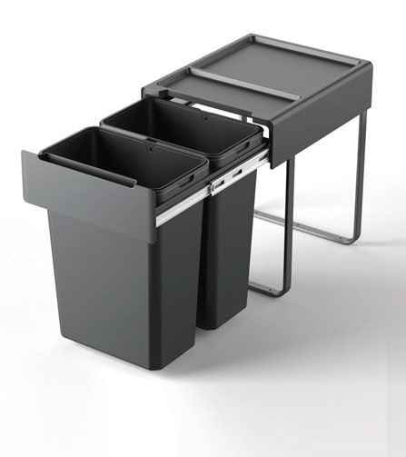 سطل زباله دو مخزنه ملونی کد 9190 ملونی