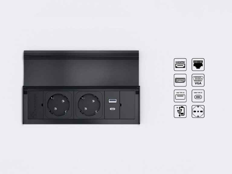 پریز برق توکار مدل VersaLid